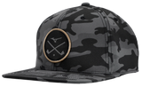 Crossed Clubs Snapback Golf Hat