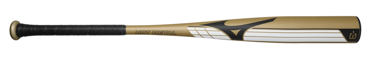 HOT METAL - BBCOR Baseball Bat (-3), Gold/Black