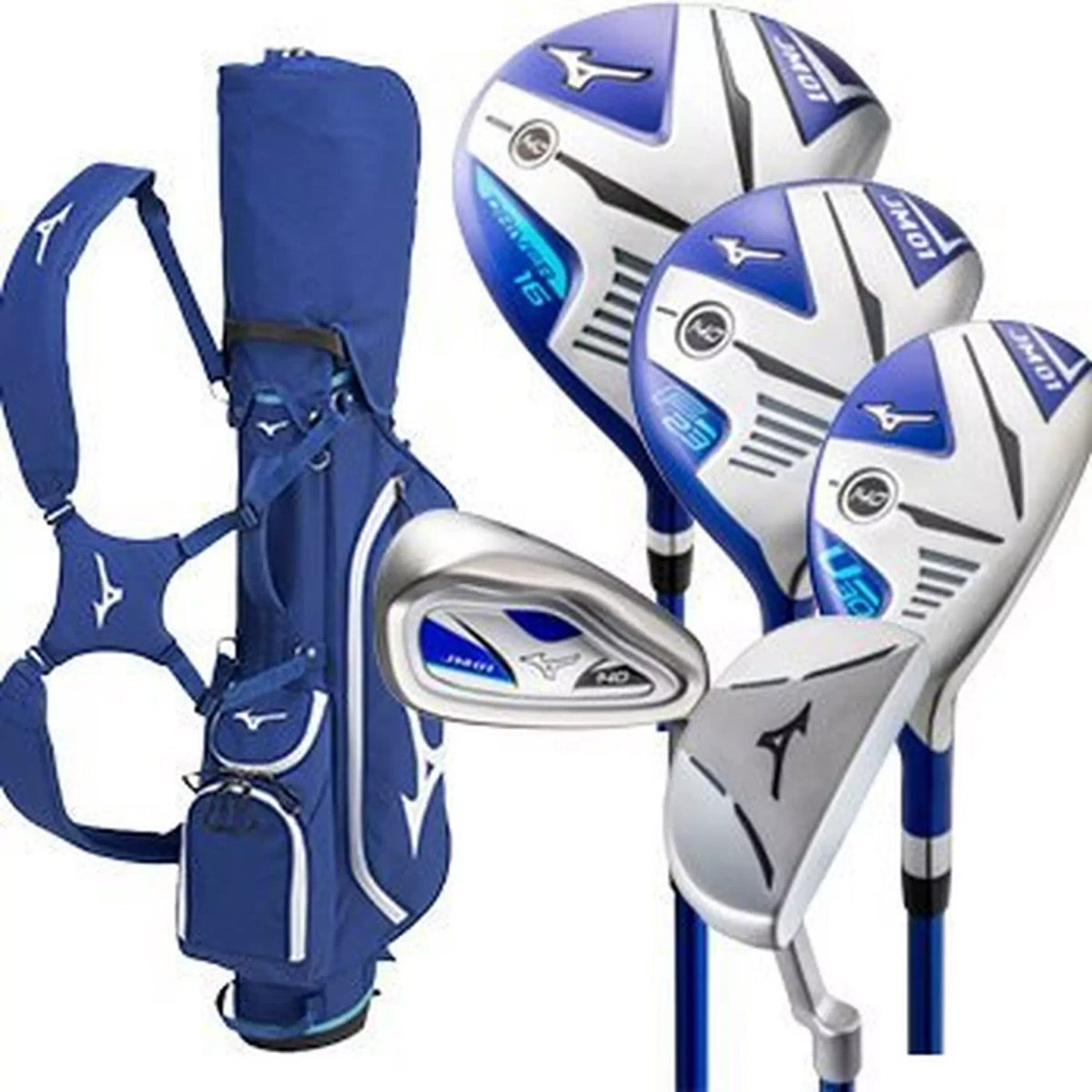 JM01 140 Elite 7 Piece Junior Golf Club Set with Bag for Ages 10-12, Right Hand
