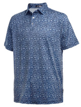 Men's Pro Polo, Navy/White