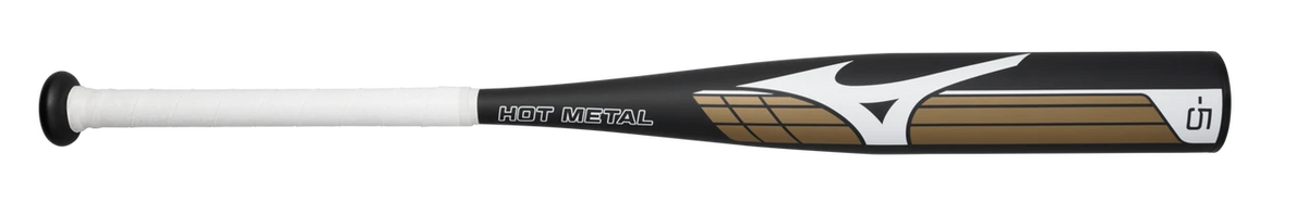 HOT METAL - Big Barrel Youth USSSA Baseball Bat (-5), Black/Gold