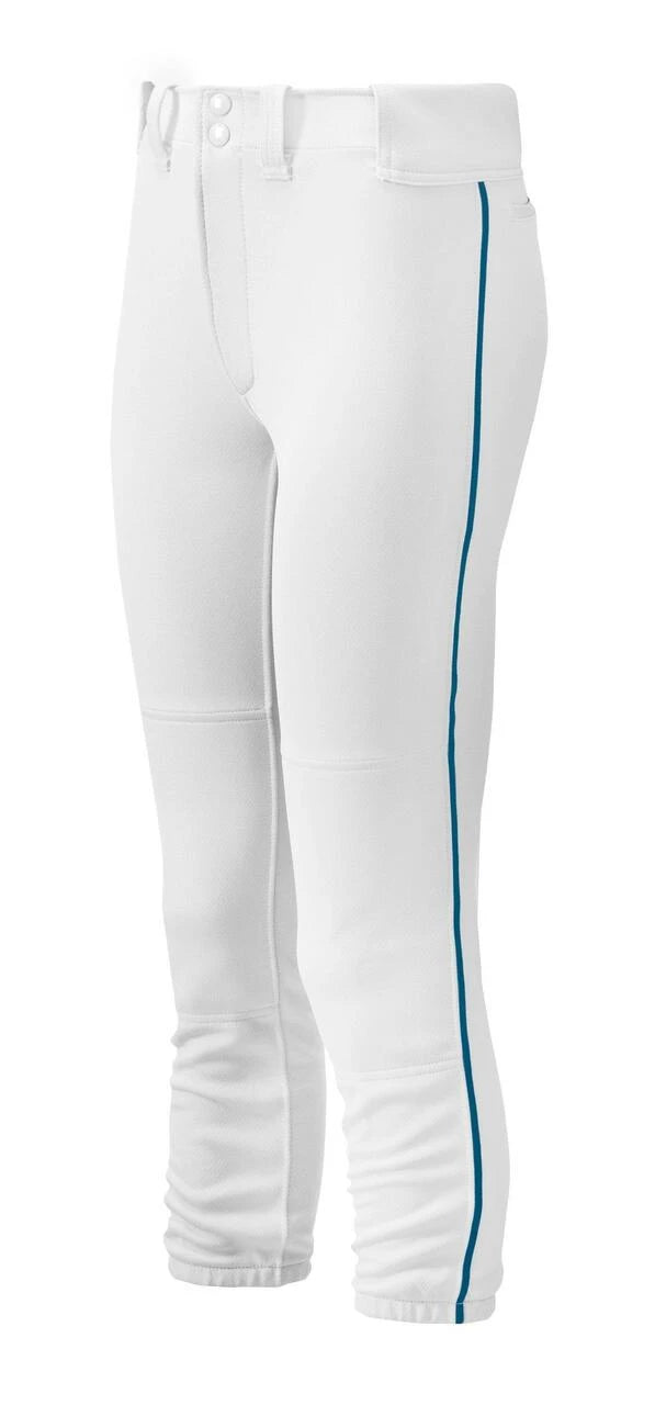 Women's Belted Piped Softball Pant