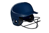 MVP Series Solid Batting Helmet with Fastpitch Softball Mask