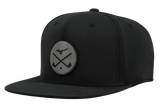 Crossed Clubs Snapback Golf Hat
