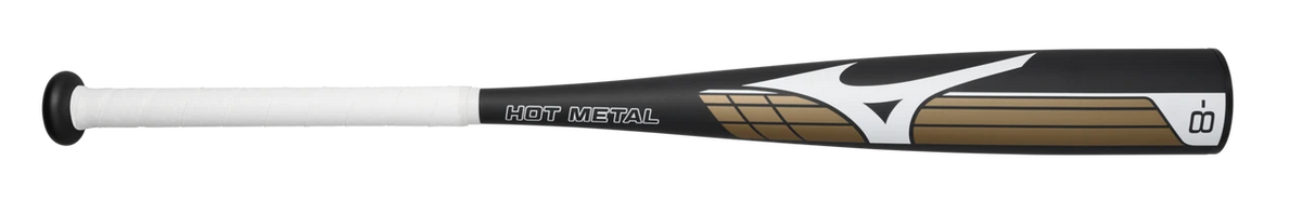 HOT METAL - Big Barrel Youth USSSA Baseball Bat (-8), Black/Gold