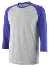 Men's Mizuno 3/4 Baseball Practice Tee
