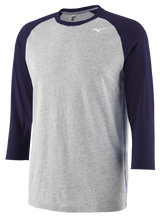 Men's Mizuno 3/4 Baseball Practice Tee