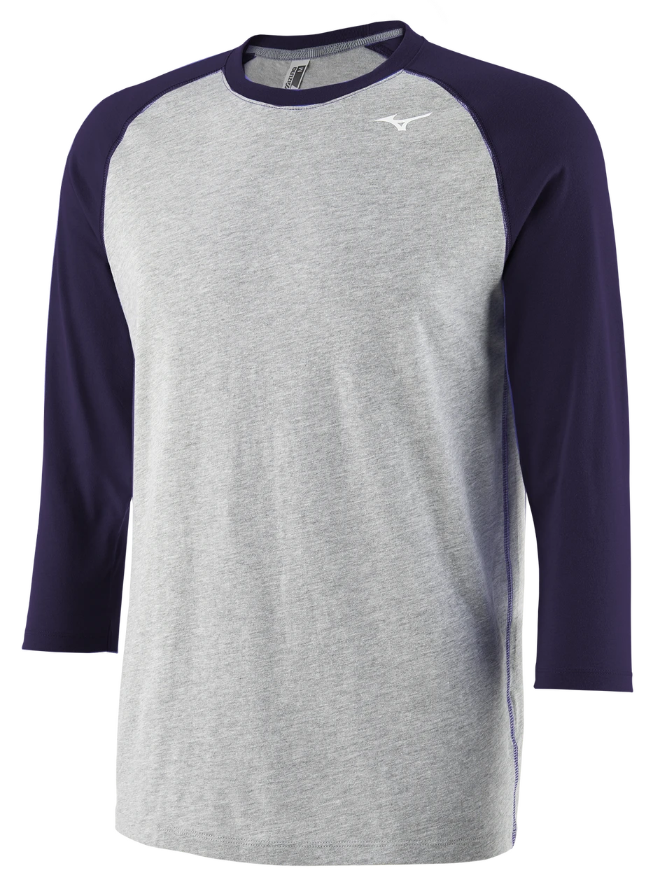 Men's Mizuno 3/4 Baseball Practice Tee