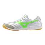 Morelia Sala Elite IN Indoor Soccer Shoe, White/Neon Green