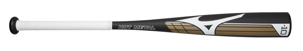 HOT METAL - Big Barrel Youth USSSA Baseball Bat (-10), Black/Gold